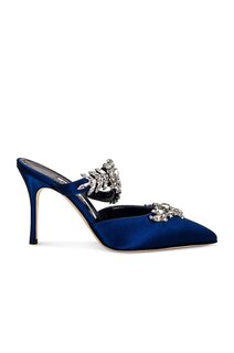 Туфли Manolo Blahnik Lurum 90, цвет Bright Blue