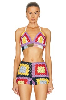 Бюстгальтер Marni X No Vacancy Inn Crochet Halter, цвет Multicolor