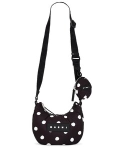 Сумка Marni Nylon Dots Hobo, черный