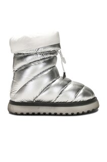 Ботинки Moncler Gaia Mid Snow, серебряный
