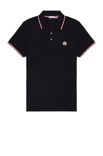 Поло Moncler Short Sleeve, темно-синий