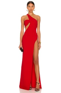 Платье Monot One Shoulder Cut Out Gown, красный Mônot