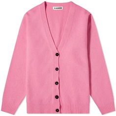 Кардиган Jil Sander Fine Cotton, розовый