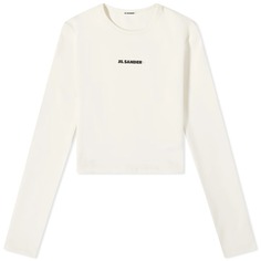 Топ Jil Sander+ Cropped Swim, светло-бежевый