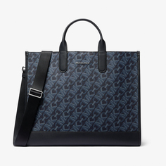 Сумка Michael Kors Hudson Empire Signature Logo, синий