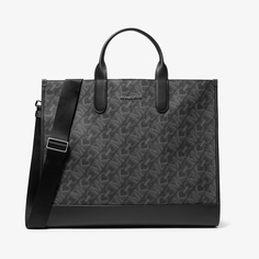 Сумка Michael Kors Hudson Empire Signature Logo, черный