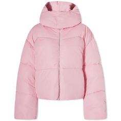 Куртка Pangaia Flwrdwn Recycled Nylon Cropped Puffer, розовый