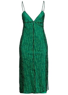 Платье Victoria Beckham Midi, зеленый