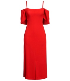 Платье Victoria Beckham Midi, красный