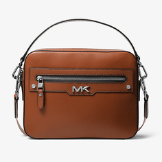 Сумка Michael Kors Varick Leather Camera, коричневый