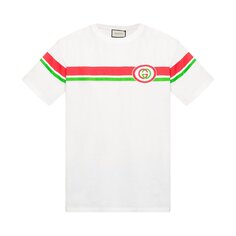 Футболка Gucci Logo Crew neck T-Shirt White, белый