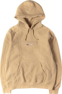 Толстовка Supreme Embossed Logo Hooded Sweatshirt &apos;Light Brown&apos;, коричневый