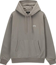 Худи Stussy Overdyed Stock Logo Hoodie &apos;Sand&apos;, серый