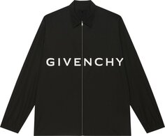 Рубашка Givenchy Boxy Fit Long-Sleeve Zip Print Shirt &apos;Black&apos;, черный