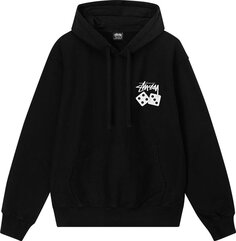 Худи Stussy Dice Pigment Dyed Hoodie &apos;Black&apos;, черный