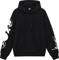 Худи Stussy Stacked Pigment Dyed Hoodie &apos;Black&apos;, черный