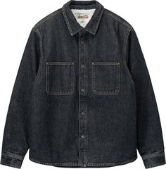 Рубашка Stussy Sherpa Lined Denim Shirt &apos;Black&apos;, черный