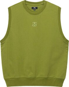 Жилет Stussy Ss-Link Fleece Vest &apos;Green&apos;, зеленый