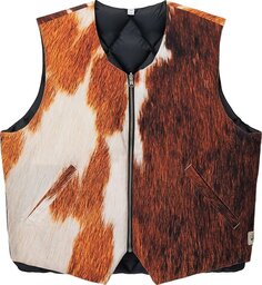 Жилет Stussy Reversible Quilted Vest &apos;Cowhide&apos;, разноцветный