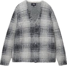 Кардиган Stussy Hairy Plaid Cardigan &apos;White&apos;, разноцветный