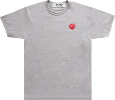 Футболка Comme des Garçons PLAY Mini Logo T-Shirt &apos;Grey&apos;, серый
