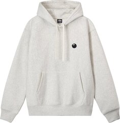 Худи Stussy 8 Ball Embroidered Hoodie &apos;Ash Heather&apos;, серый