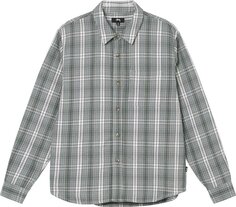 Рубашка Stussy Beach Plaid Shirt &apos;Charcoal&apos;, серый