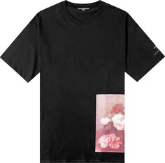 Футболка Raf Simons Redux Large Short-Sleeve T-Shirt With Flower Print &apos;Black&apos;, черный