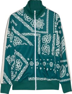 Куртка Palm Angels Bandana Track Jacket &apos;Green/White&apos;, зеленый