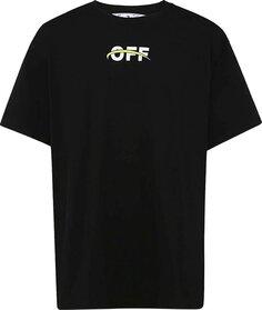 Футболка Off-White Industrial Over Short-Sleeve Tee &apos;Black/Green&apos;, черный