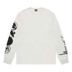 Лонгслив Stussy Stacked Pigment Dyed Long-Sleeve Tee &apos;White&apos;, белый