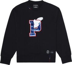 Свитер Paris Saint-Germain Letterman Crewneck Sweater &apos;Black&apos;, черный