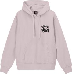 Худи Stussy Dice Pigment Dyed Hoodie &apos;Blush&apos;, фиолетовый