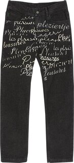 Брюки Pleasures Shatter Denim Pant &apos;Black&apos;, черный