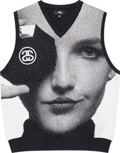 Жилет Stussy Photo Jacquard Vest &apos;Black&apos;, черный