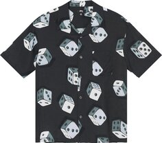 Рубашка Stussy Dice Pattern Shirt &apos;Black&apos;, черный