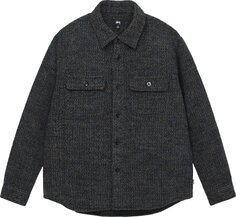 Рубашка Stussy Speckled Wool Cpo Shirt &apos;Black&apos;, черный