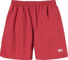 Шорты Stussy Stock Water Short &apos;Red&apos;, красный