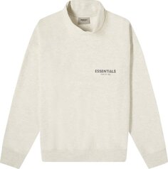 Пуловер Fear of God Essentials Pullover Mockneck &apos;Oatmeal&apos;, кремовый