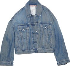 Куртка Acne Studios Cropped Denim Jacket &apos;Mid Blue&apos;, синий