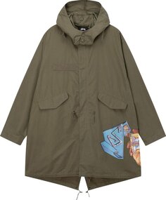 Парка Stussy Goldie Fishtail Parka &apos;Olive&apos;, зеленый