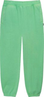 Брюки Stussy Pigment Dyed Fleece Pant &apos;Green&apos;, зеленый