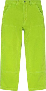 Брюки Stussy Dyed Canvas Work Pant &apos;Neon&apos;, зеленый