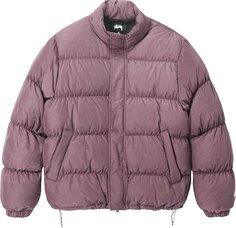 Пуховик Stussy Ripstop Down Puffer Jacket &apos;Rose&apos;, фиолетовый