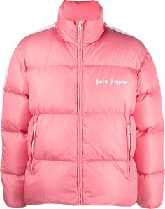 Куртка Palm Angels Classic Track Down Jacket &apos;Pink/White&apos;, розовый