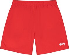 Шорты Stussy Stock Water Short &apos;Bright Red&apos;, красный