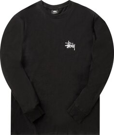 Лонгслив Stussy Basic Long-Sleeve Tee &apos;Black&apos;, черный