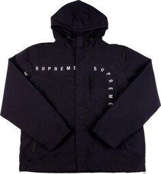 Куртка Supreme Curve Logos Ripstop Jacket &apos;Black&apos;, черный