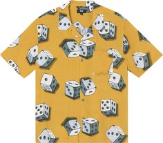 Рубашка Stussy Dice Pattern Shirt &apos;Mustard&apos;, желтый