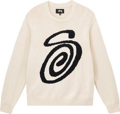 Свитер Stussy Curly S Sweater &apos;Natural&apos;, кремовый